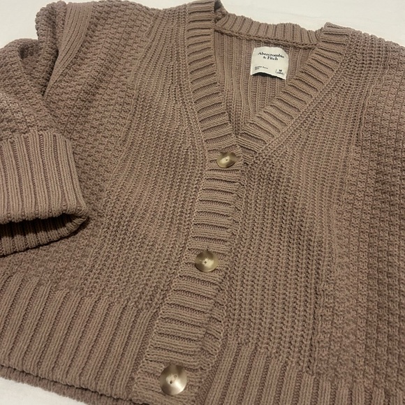 Abercrombie & Fitch Brown Cardigan Sweater - Picture 8 of 10